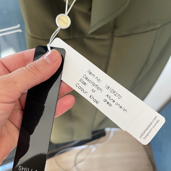 Shilla the Label Khaki Dress - Size M or 10 - Picture 6 of 6